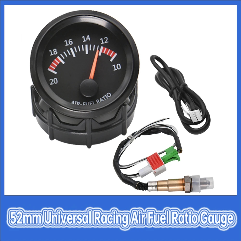 52mm Universal Auto Auto Luft Kraftstoff Verhältnis Gauge 10-20 oder mit Schmalband O2 Sauerstoff Sensor Auto Gauge für 12V Racing Auto
