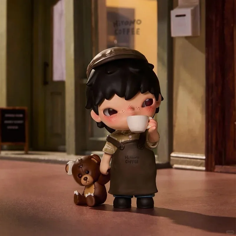 

Новый оригинал, в наличии POP MART Hirono Coffee Hangka, модная милая кукла ручной работы, украшение, праздничный подарок-сюрприз