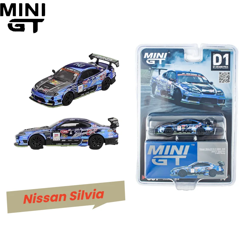 

МИНИГТ 1:64 Nissan Silvia S15 No 46 8775 Усовершенствованное литье под давлением, коллекционный орнамент, модель автомобиля из сплава