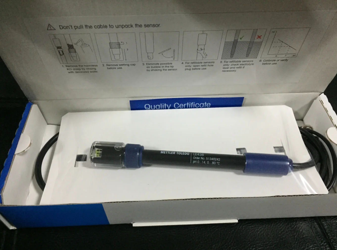 Mettler Toledo PH electrode LE438 (three electrode) for pH meter FE20K