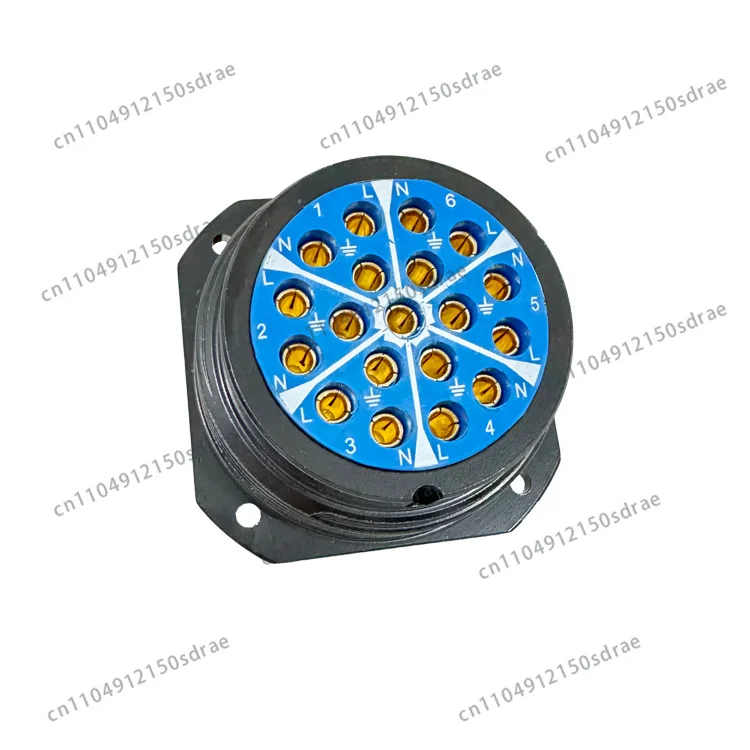 19 Pin  Socapex Female Panel Mount Connector Chasis Socket