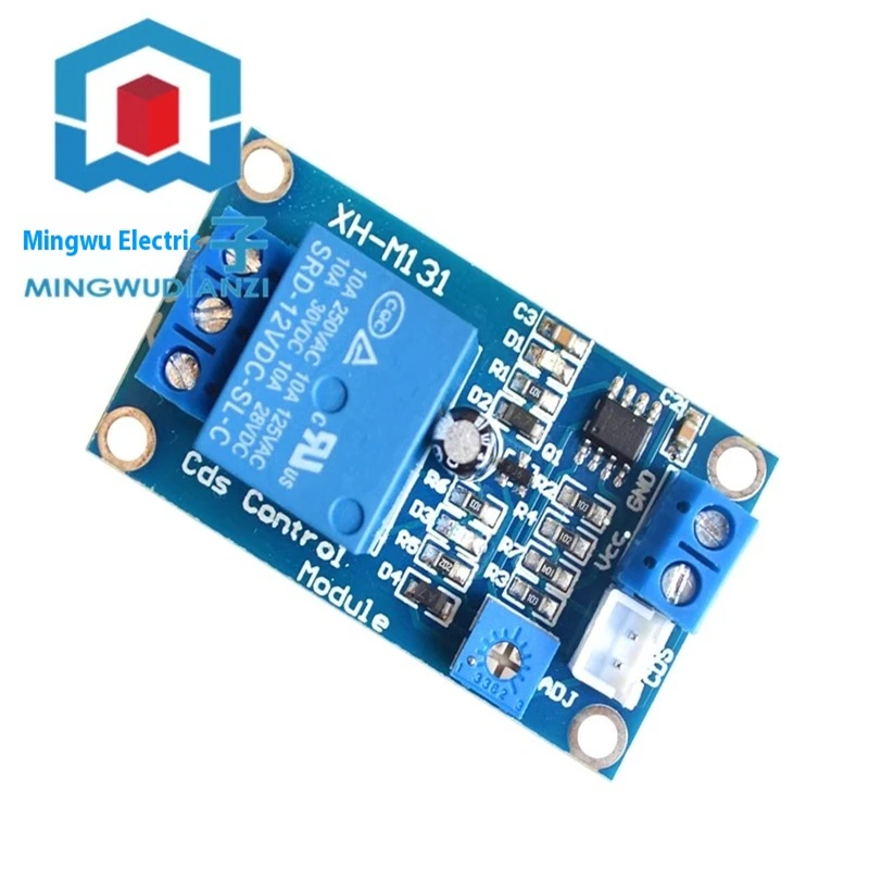 Módulo de fotorresistencia XH-M131, módulo de control automático de brillo, interruptor de luz de relé de control de luz de 12V