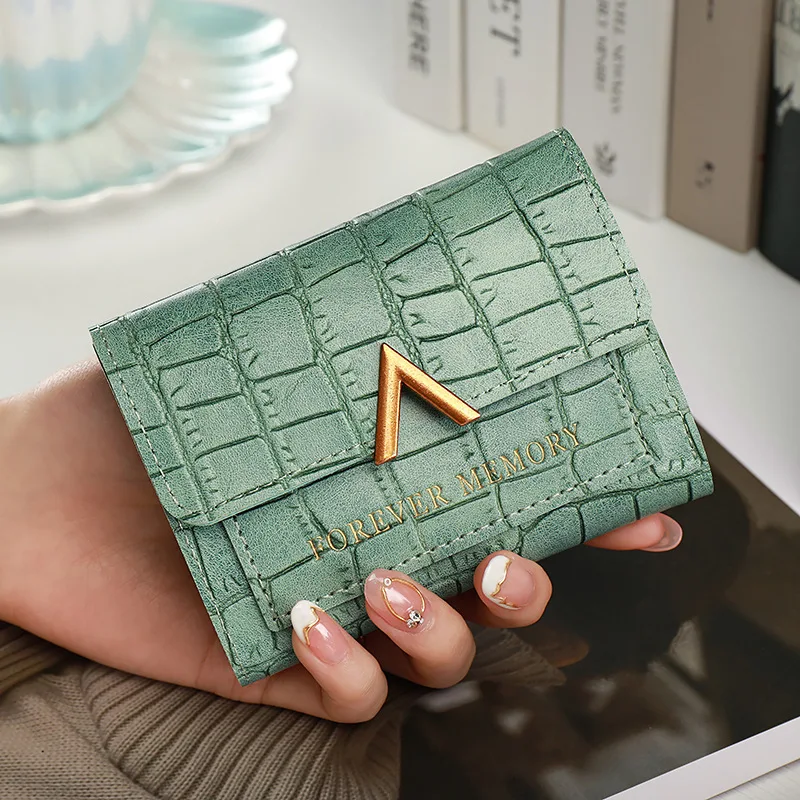

Women Wallets Tri-fold Wallet Short Magnetic Buckle Quality Female Purse Fashion Wallet For Women ID Card Holder Coin Purses