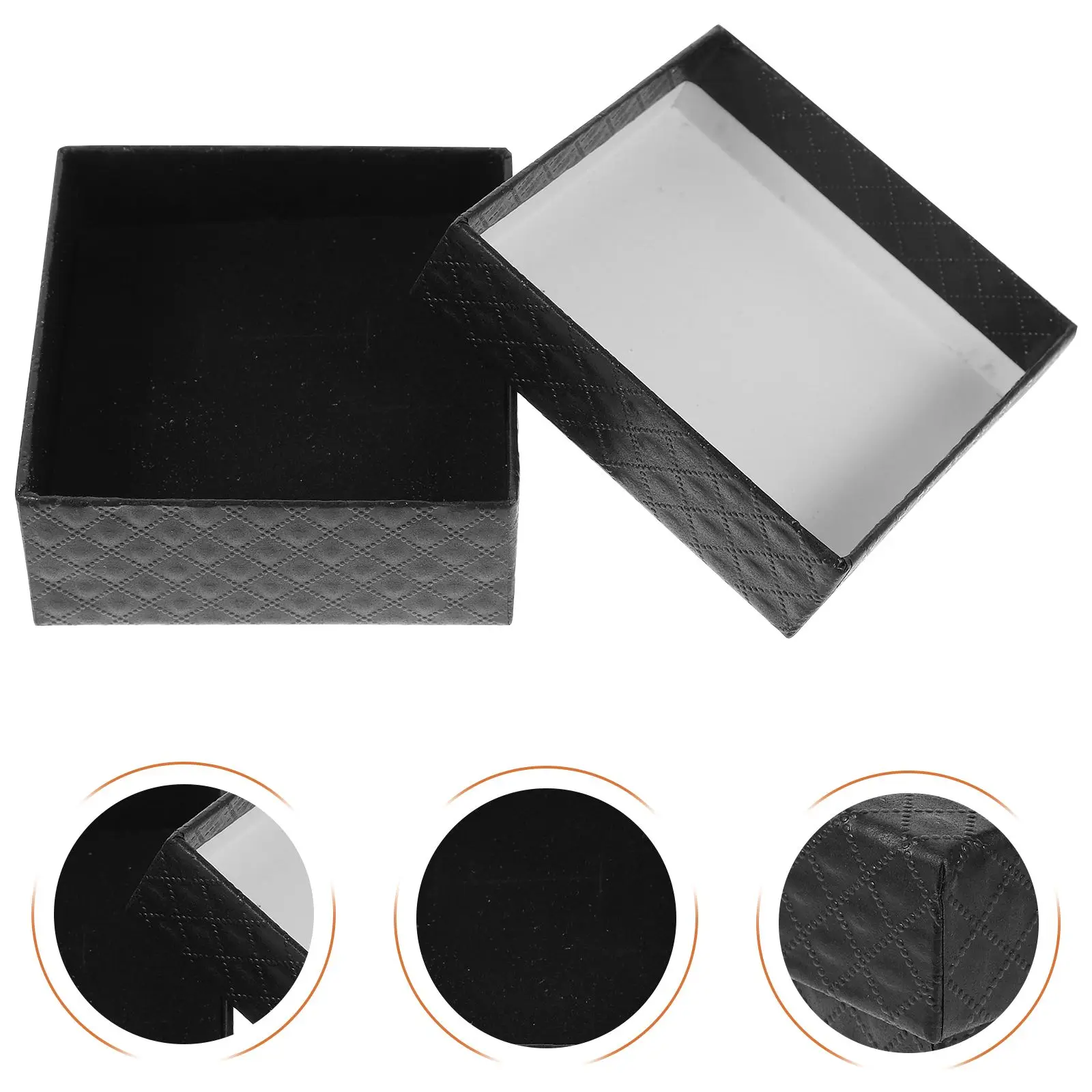 10 Pcs Jewelry Gift Boxes Diamond Pattern Red Color For Bracelets Necklaces Rings Packing Storage Container Box