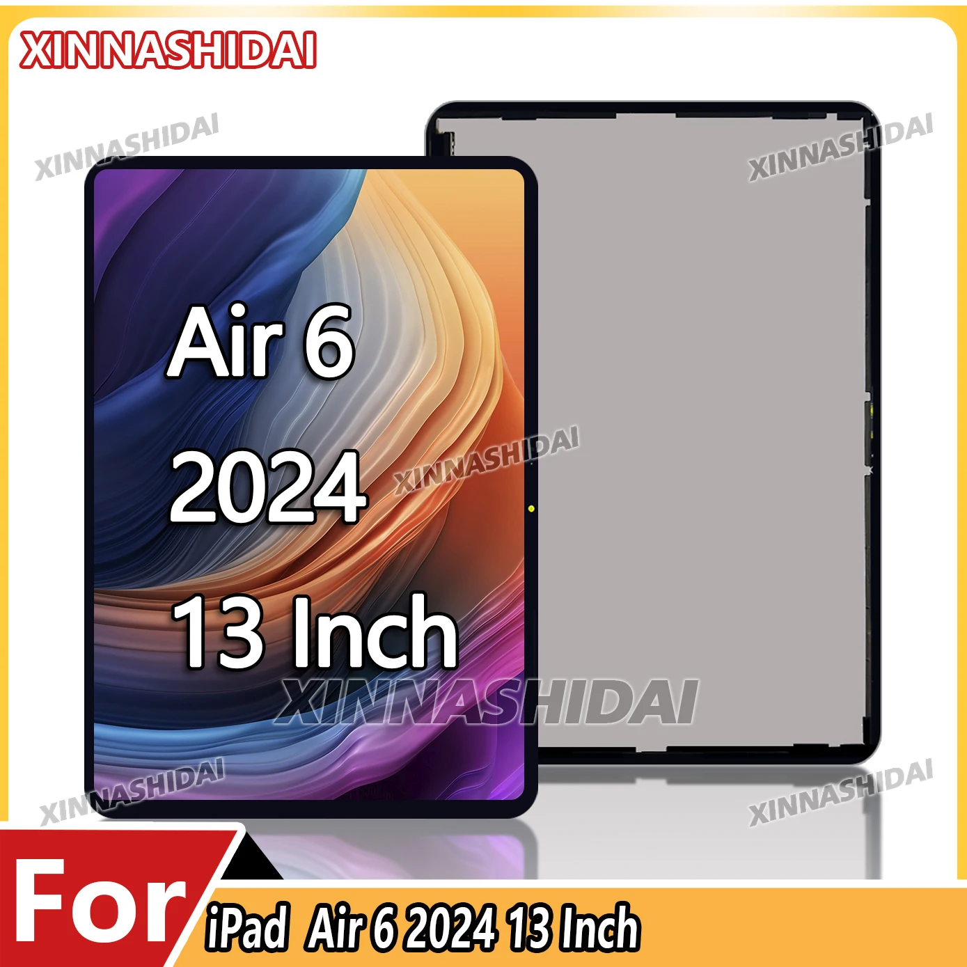 

100% новая 13-дюймовая высококачественная замена ЖК-дисплея для iPad Air 6 2024 — сенсорный ЖК-экран в сборе с дигитайзером и A2902/A29