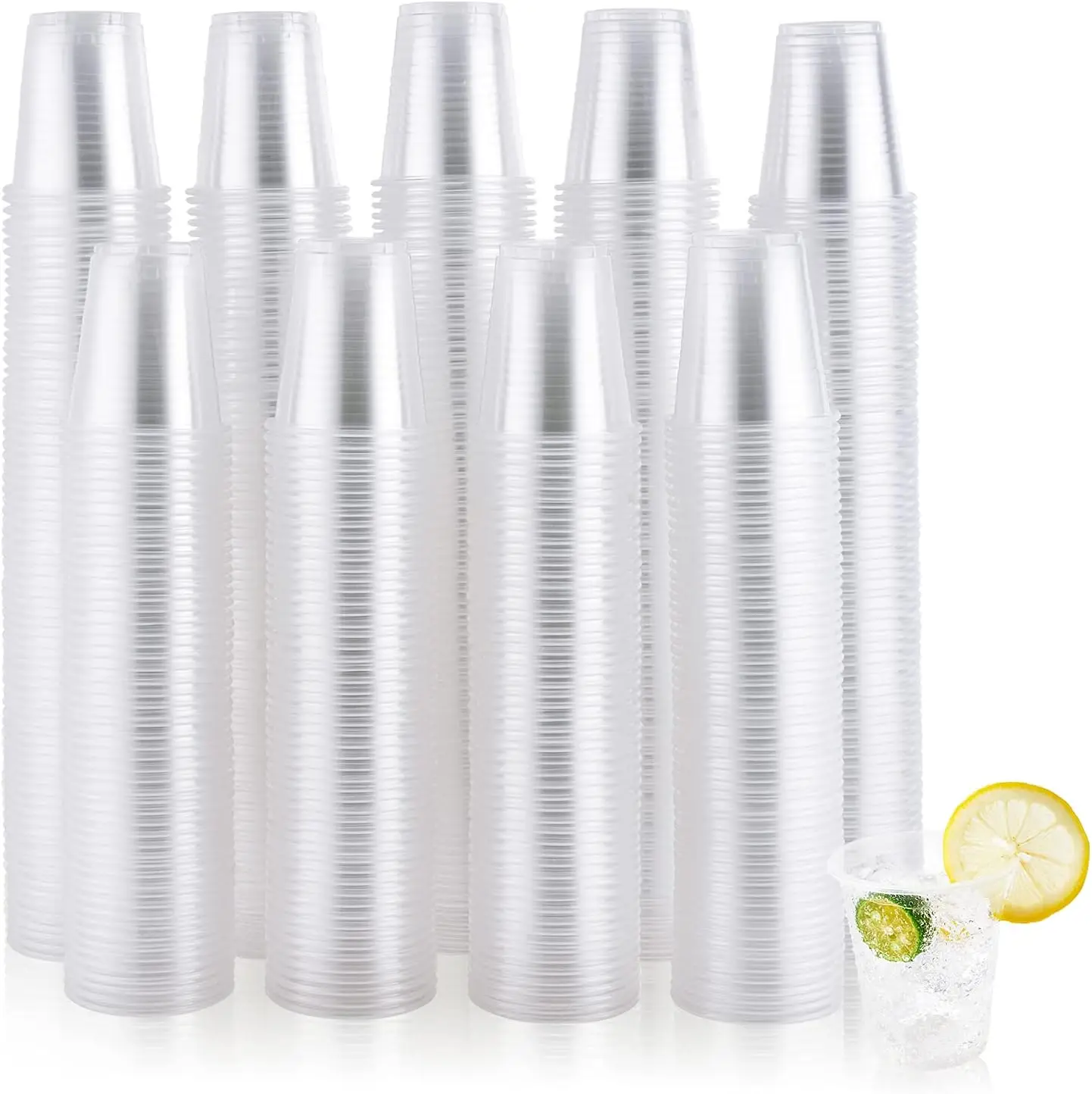 

5 oz Clear Plastic Cups,5 Ounce Disposable Cups for Picnic, BBQ, Travel, Halloween, Christmas P