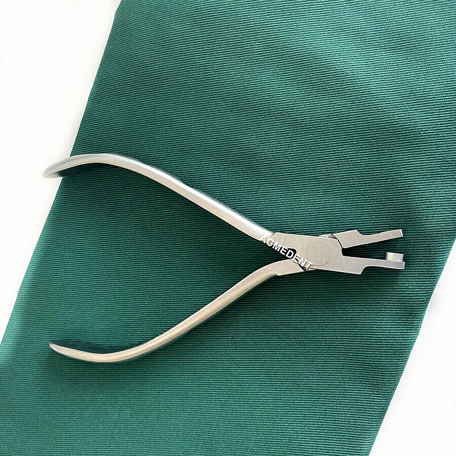 

Dental Punch Hole Invisible Plier Clear Aligner Pliers Lingual Buttons Half Moon