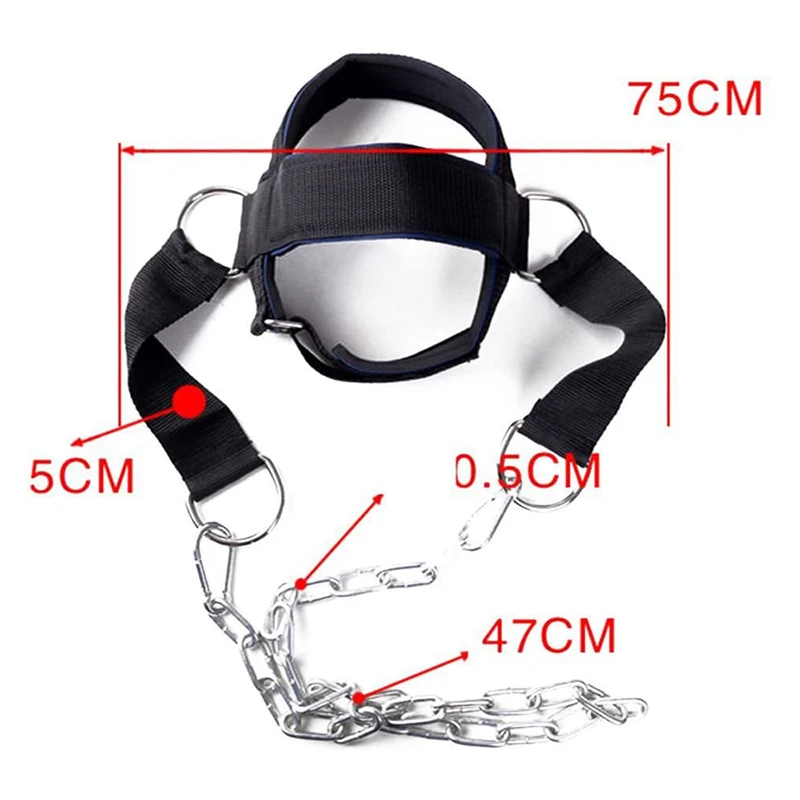 Head Neck Training Head Harness Weight Bearing Cap Body Strengh Adjustable Exercise Strap Neck Muscle Power Training Gym Fitness