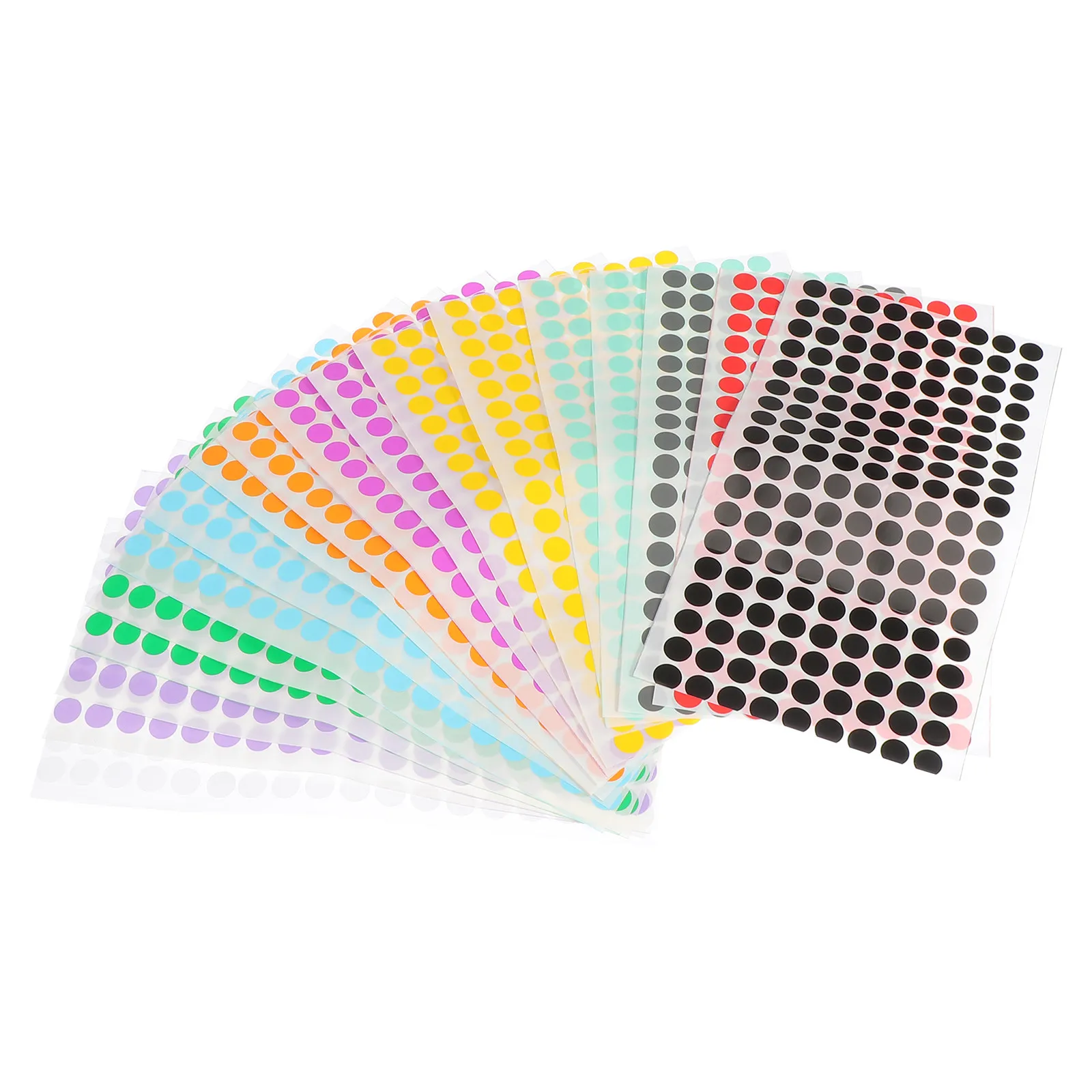 18Sheets Self Adhesive Label Stickers For Kitchen Jar Labels Office Worker Circular Self-adhesive Home