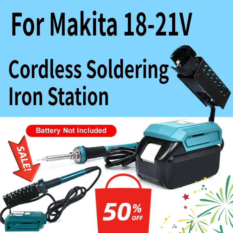 For Makita 18-21V Battery Soldering Power Supply with 936 Tip Household Welding Tool Cordless Soldering Iron Kit