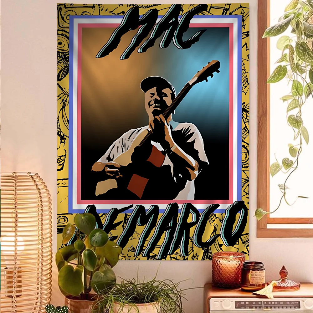 Pop Rock Singer Mac Demarco Tapestry Art Printing Art Science Fiction Room Home Decor Wall Art Decor