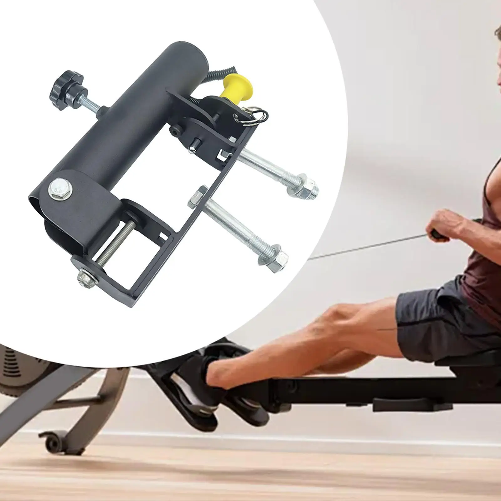 Attachment for Barbell Bar Indoor Sturdy Space Saving Barbell Rack