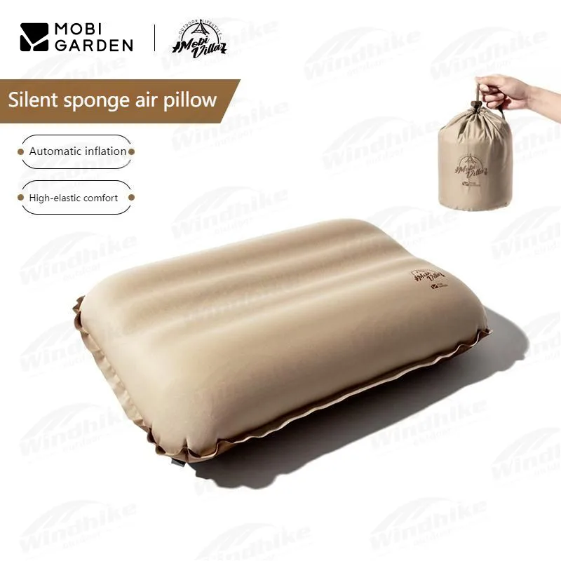 

MOBI GARDEN Camping Portable Inflatable Air Pillow Ultralight Hiking Sleeping Outdoor Compressible Travel Comfortable Sponge New