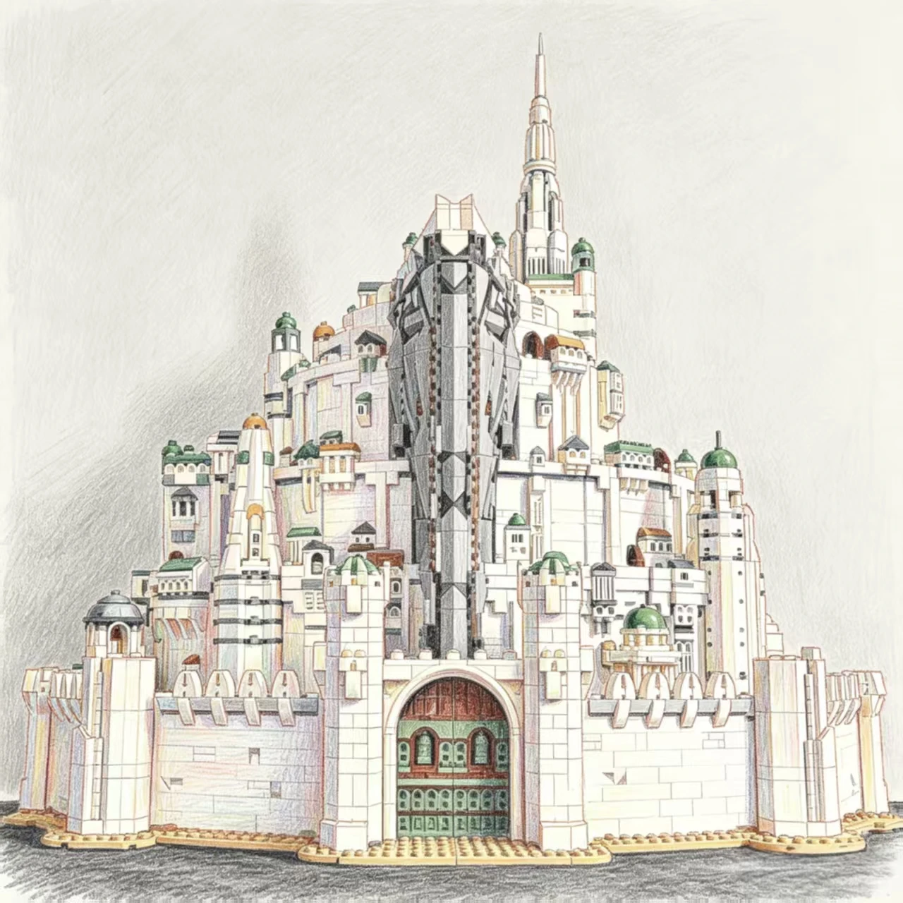 2026 New Hot Toys Classic Movie 8278pcs Mystical White Castle Building Blocks 3D Puzzle Model Toys For Ornament Birthday Gifts - view 4