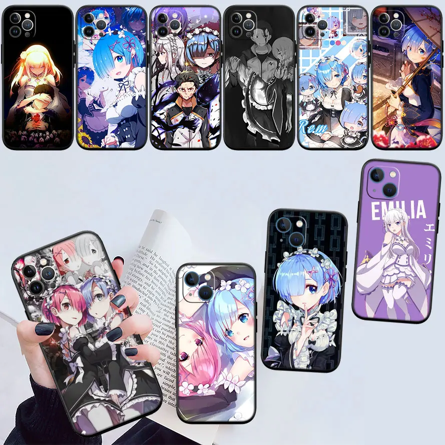 Re Zero Emilia Ram Rem New High-End Shell Phone Case for Xiaomi Poco C40 C50 C51 C55 C65 C71 C75 F3 F5 F6 F7 M2 M3 Pro Ultra view 3