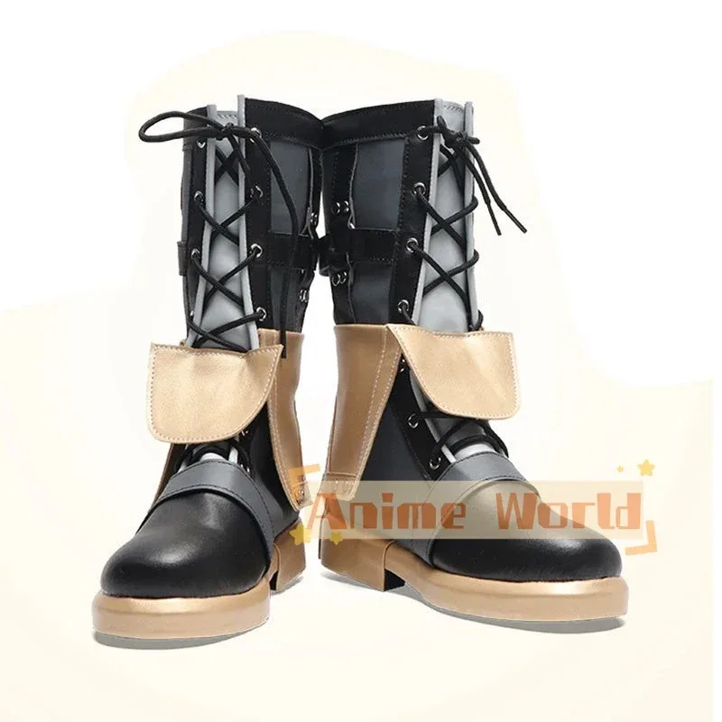 

2025 11, Genshin Impact Freminet, обувь из искусственной кожи для косплея, карнавальные ботинки на Хэллоуин, индивидуальный заказ