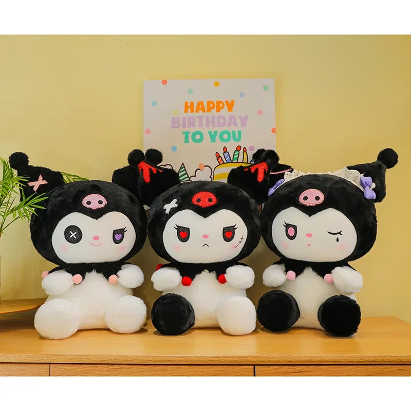 

Sanrio New Pattern Devil Kuromi Plush Toys Children's Sleeping Pillows Cloth Stuffed Animal Dolls Girls' Sleeping Pillows Dolls