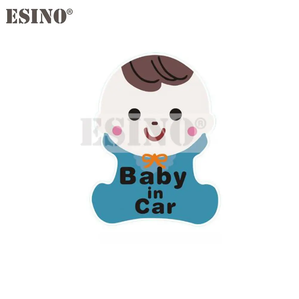 Car Styling Fashion Funny Decorative Warning Baby in Car PVC Waterproof Sticker Body Trunk Fender Bumper Glass Vinyl Decal