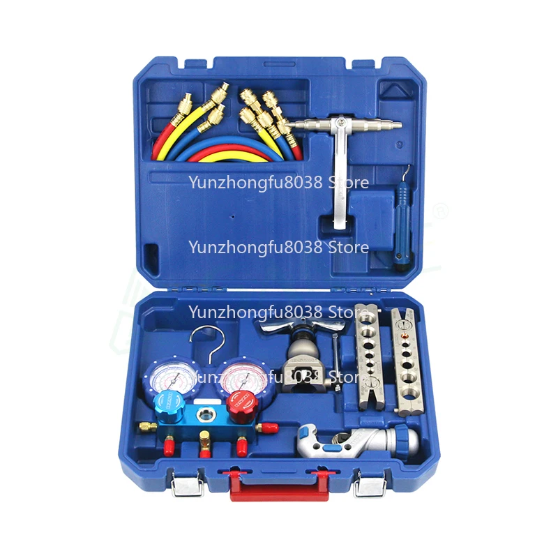 HVAC System Air Conditioner Repair Kit with Expansion Port Tool, Portable Repair Toolbox