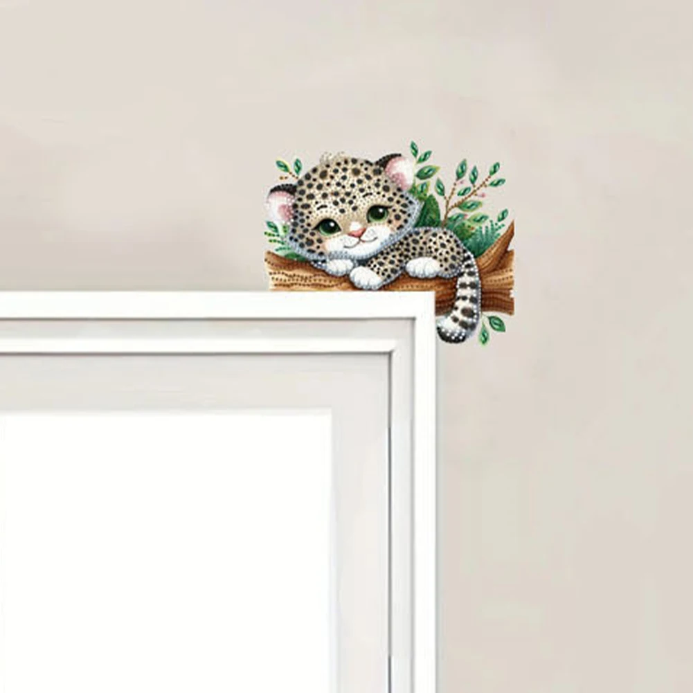 

Декоративная табличка с леопардовым принтом для двери или стены, для использования внутри и снаружи помещений