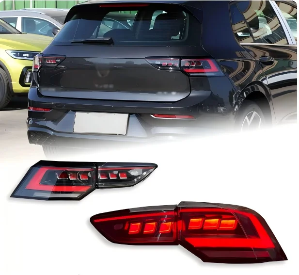 For 2021-2025 Volkswagen Golf 8/ 8.5 taillight assembly, LED running lights, turn signals, brake lights, reverse lights