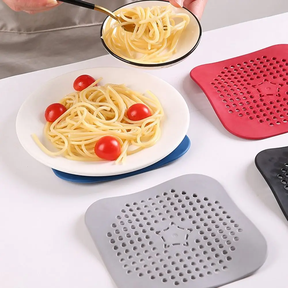 Portable Drain Hair Catcher Filter Sink Wear-resistant Multifunction Silicone Strainer Anti-odor Deodorization Durable