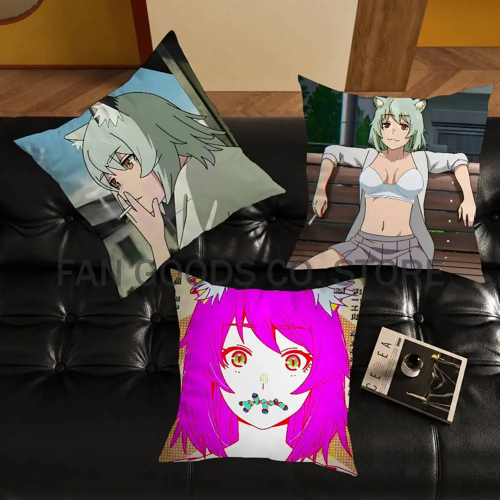C-ChainsmokerS C-Cat Printed Pillow Cover Cushion Case Simple Sofa Pillow Case No Pillow Core
