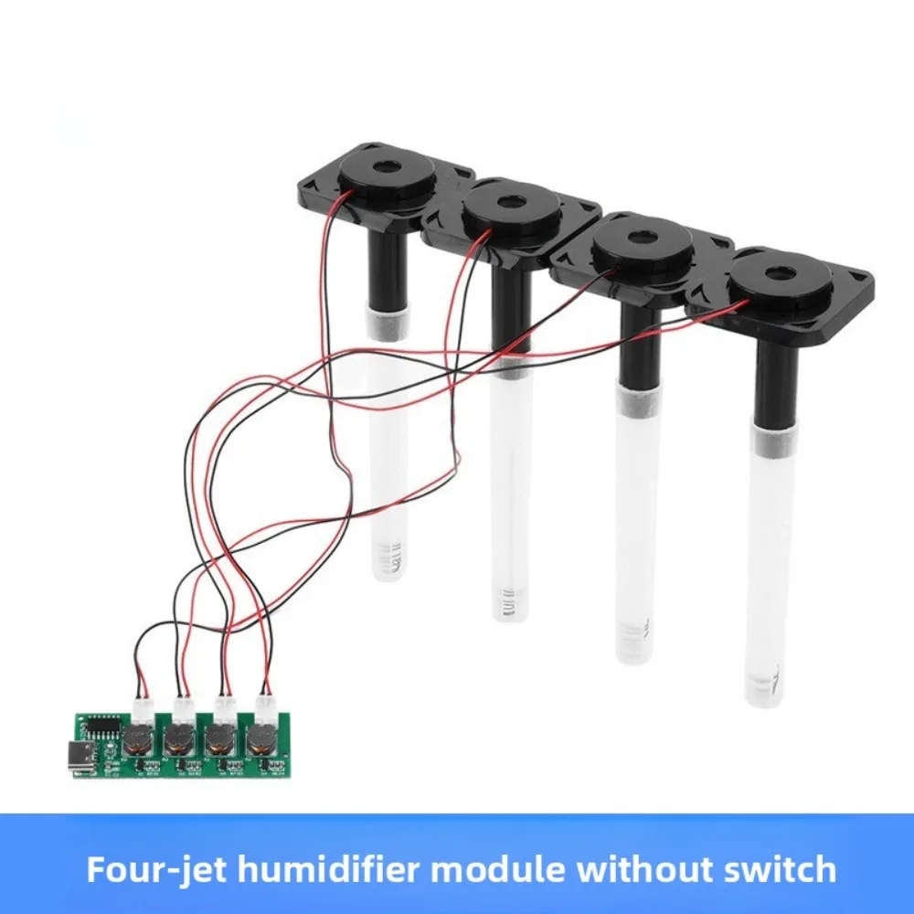 

Плата управления распылением DC5V — модуль «сделай сам» с 4 распылителями, ультразвуковой распылитель с интерфейсом TYPE-C (без переключателя). Для DIY