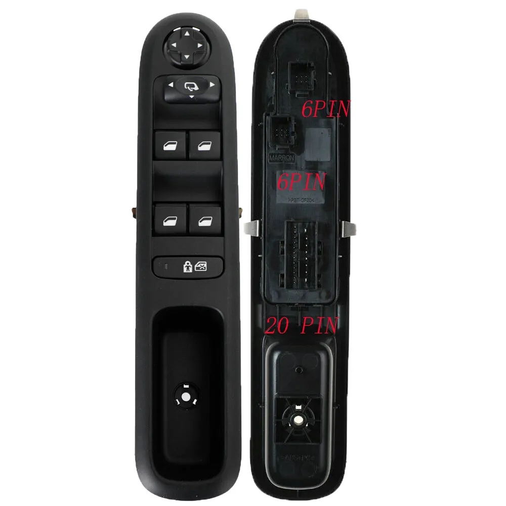 

Электрический переключатель управления стеклоподъемниками для Citroen C5, Peugeot 308, 3008, 5008, 508, 2007-2018, 96650621ZD