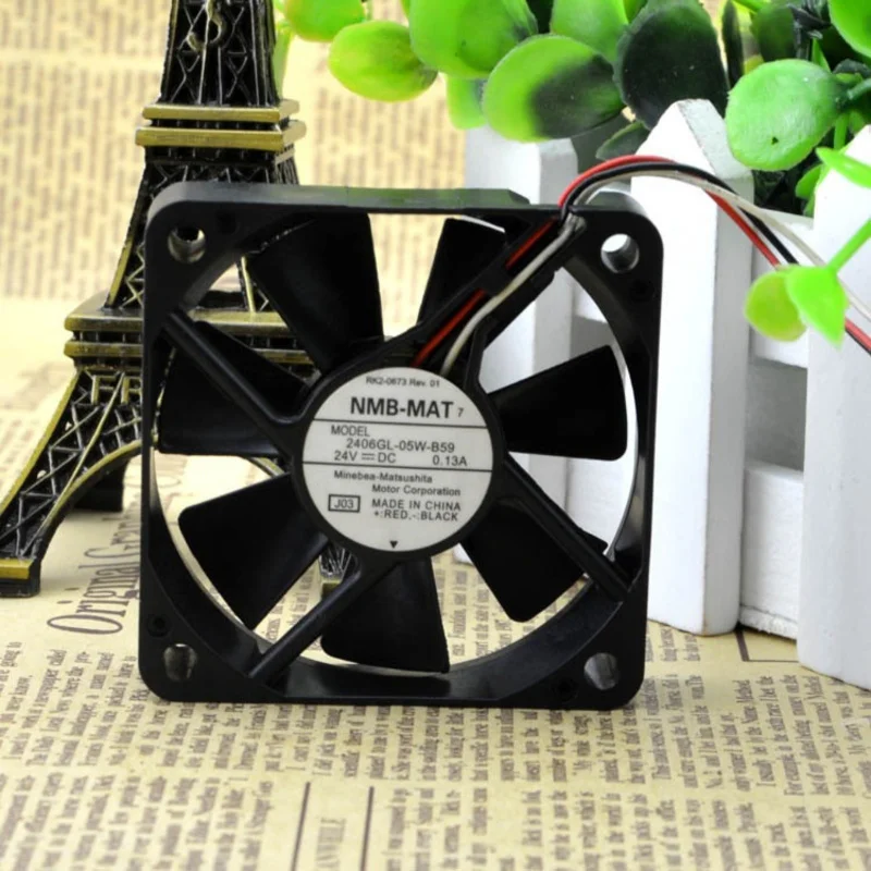 Z  1pcs NMB 24V DC 2406GL-05W-B59 three line Cooling Fan 3pin 60*60*15mm 0.13A