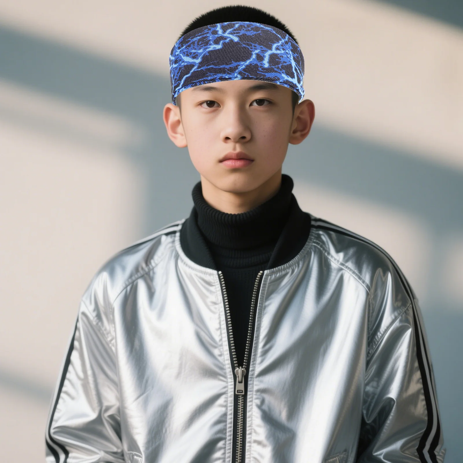 

8Pcs Sweat Headbands Lightweight Breathable Athletic Hairbands for Boys Girls Kids Running Basketball Gym Sports Sweatbands