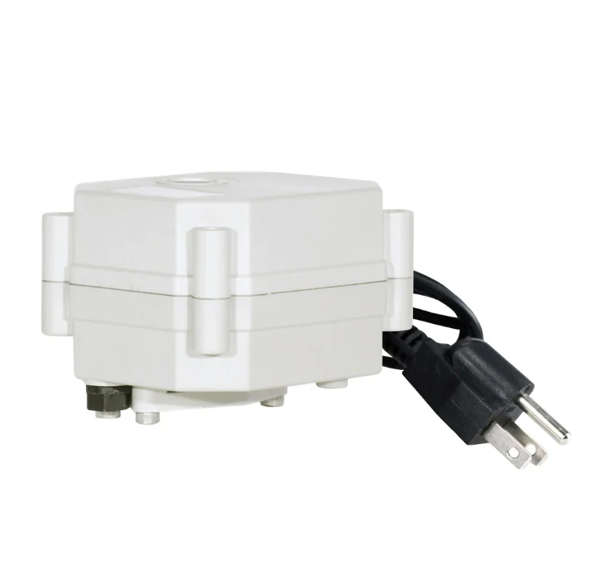 CR202 Electric Actuator With US Plug 2N.m 2 Wires Switching Control Actuator Auto Return When Power Off
