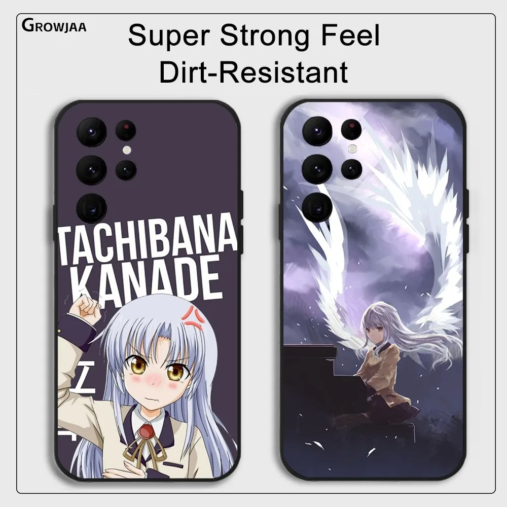 Anime A-Angel B-Beats Phone Case for Samsung Galaxy S24 Ultra S22 S23 Ultra S21 S20 5G Protective Silicone TPU Funda