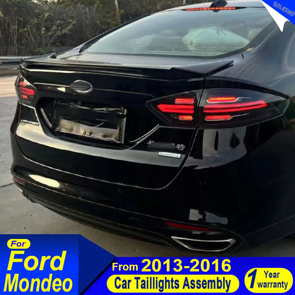Pair Car Styling for Ford Fusion Tail Lights 2013-2020 Mondeo LED Tail Lamp LED DRL Dynamic Signal Brake Reverse car Accessories