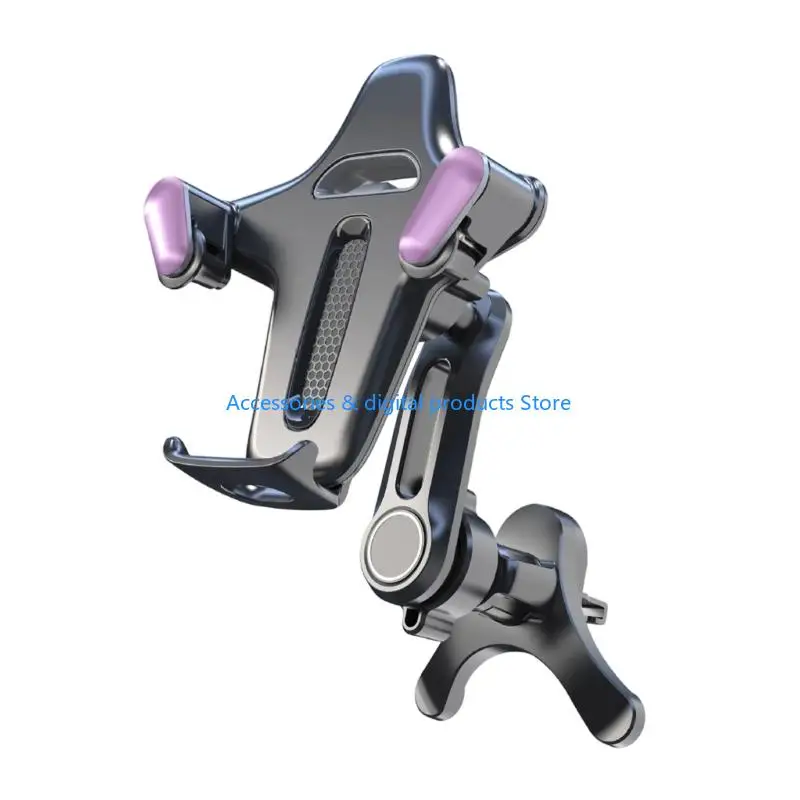 77JD Shockproof Car Vent Phone Mount Y Shaped Extension ABS Material No Tools Required