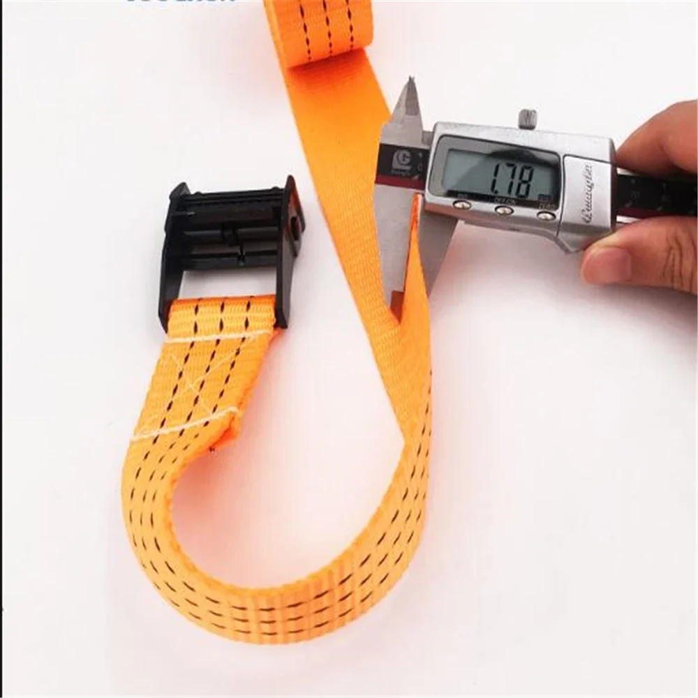 1.5 Inch 3.8CM Press Buckle Polyester Webbing Car Cargo Truck Fast Bundling Belt Fastener Fixing Belt 5m