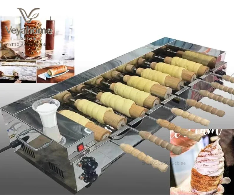 220V Donut Machine German Brand Horizontal Chimney Roller Toaster Toaster Cake Roller Oven Horizontal Bread Oven Shop