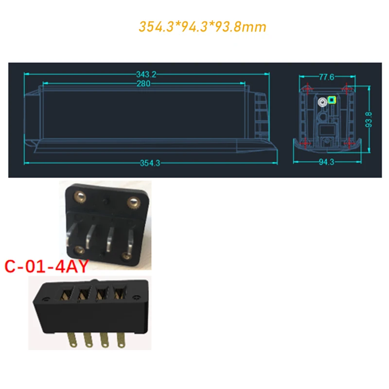 48V 10.4Ah 14Ah Electric Bike Lithium-ion Battery Hidden frame intube Ebike Battery for E-Joe Aventon Lever 500W 750W motor