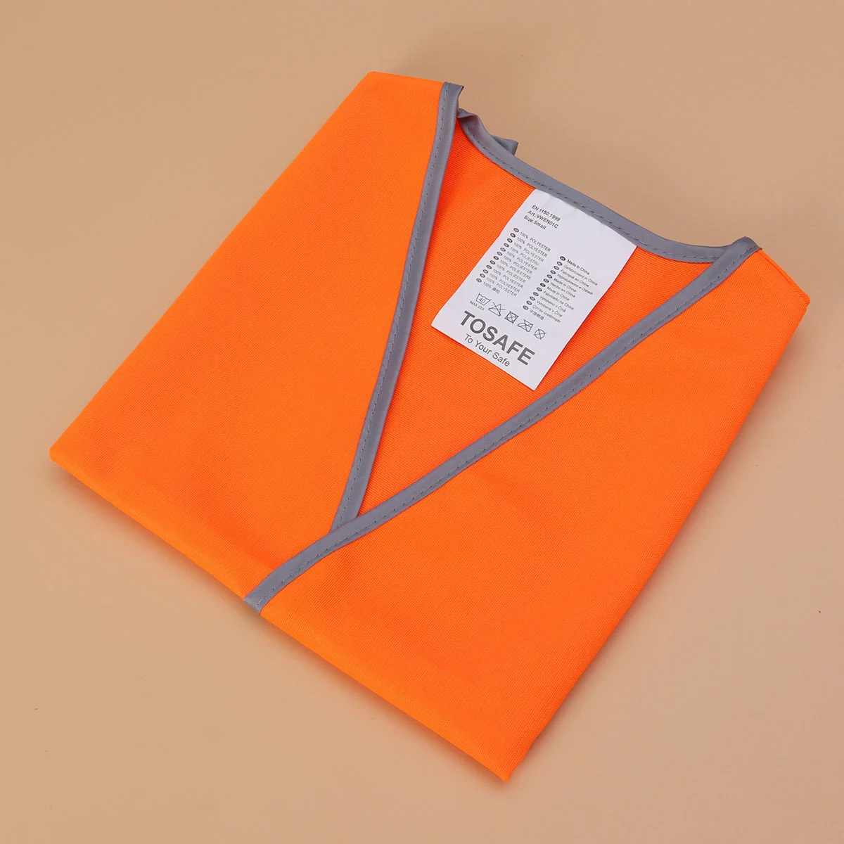 Chaleco de seguridad reflectante para niño y niña, chaleco de noche para exteriores, color naranja, talla S