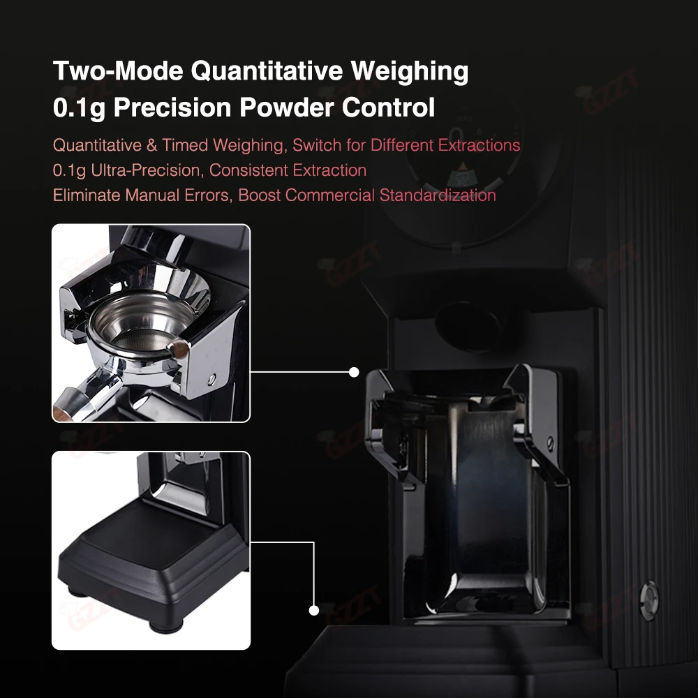 1. 1100G Hopper Commercial 83MM Flat Burr Coffee Grinder Industrial Cafe Mill For Espresso Bean Processing