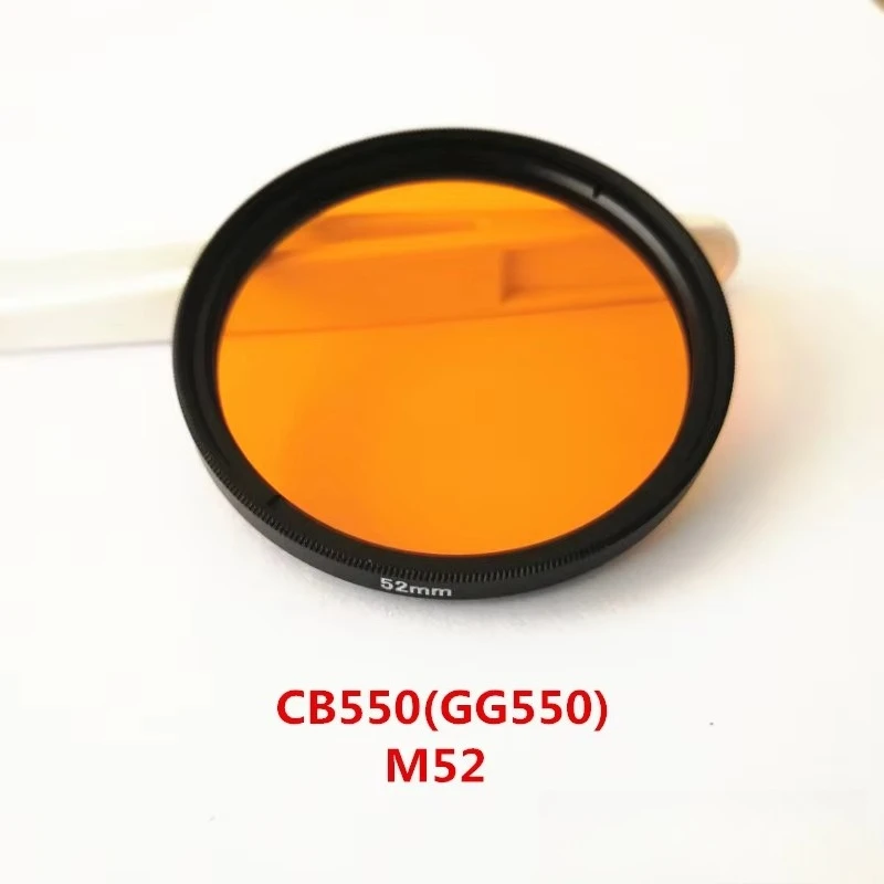 550nm IR Infrared Long Pass Filter Orange Optical Glass CB550 GG550 for Camera Photography