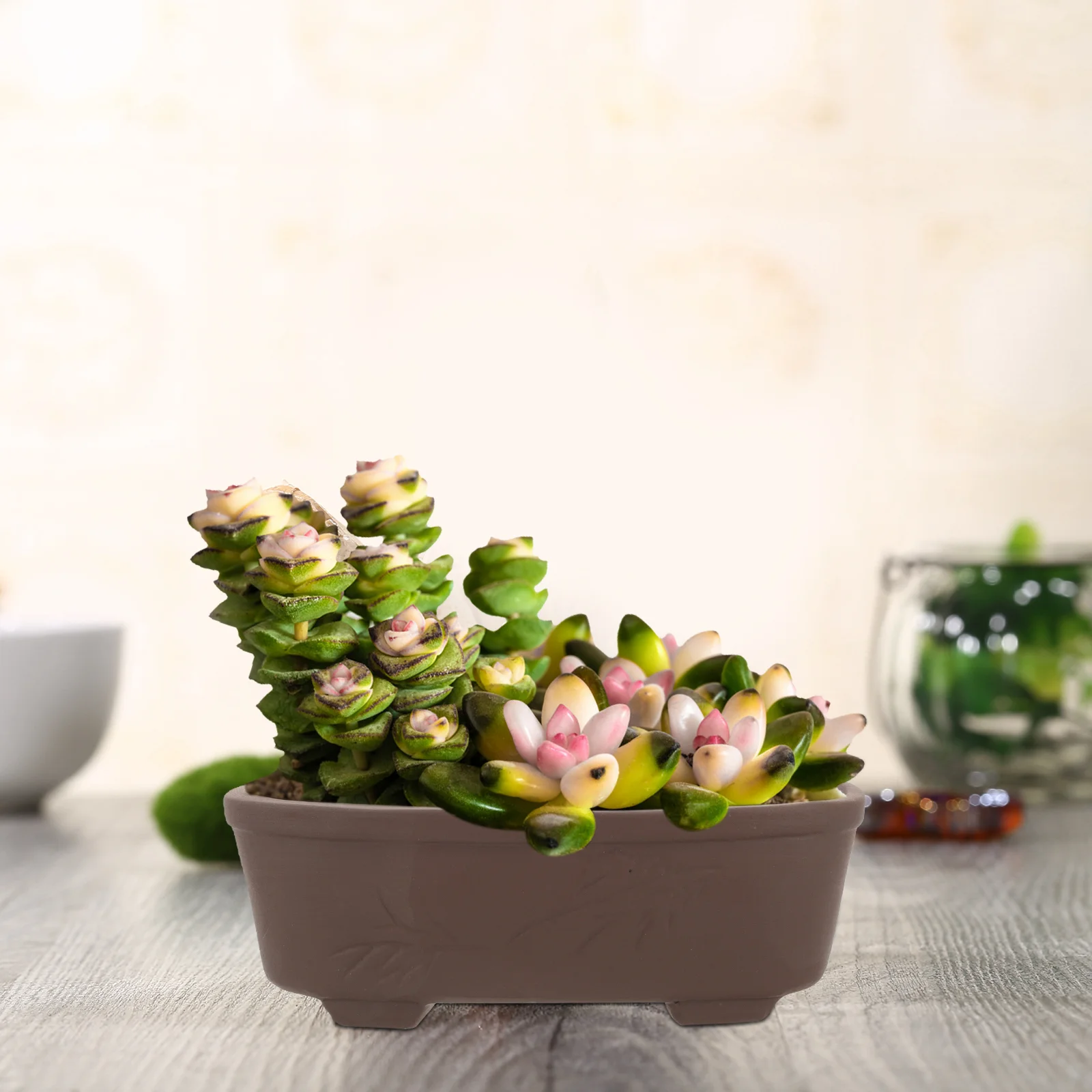 Handmade Vintage Style Clay Terracotta Bonsai Pot Unglazed Planter For Outdoor Garden Succulent Planters Flower