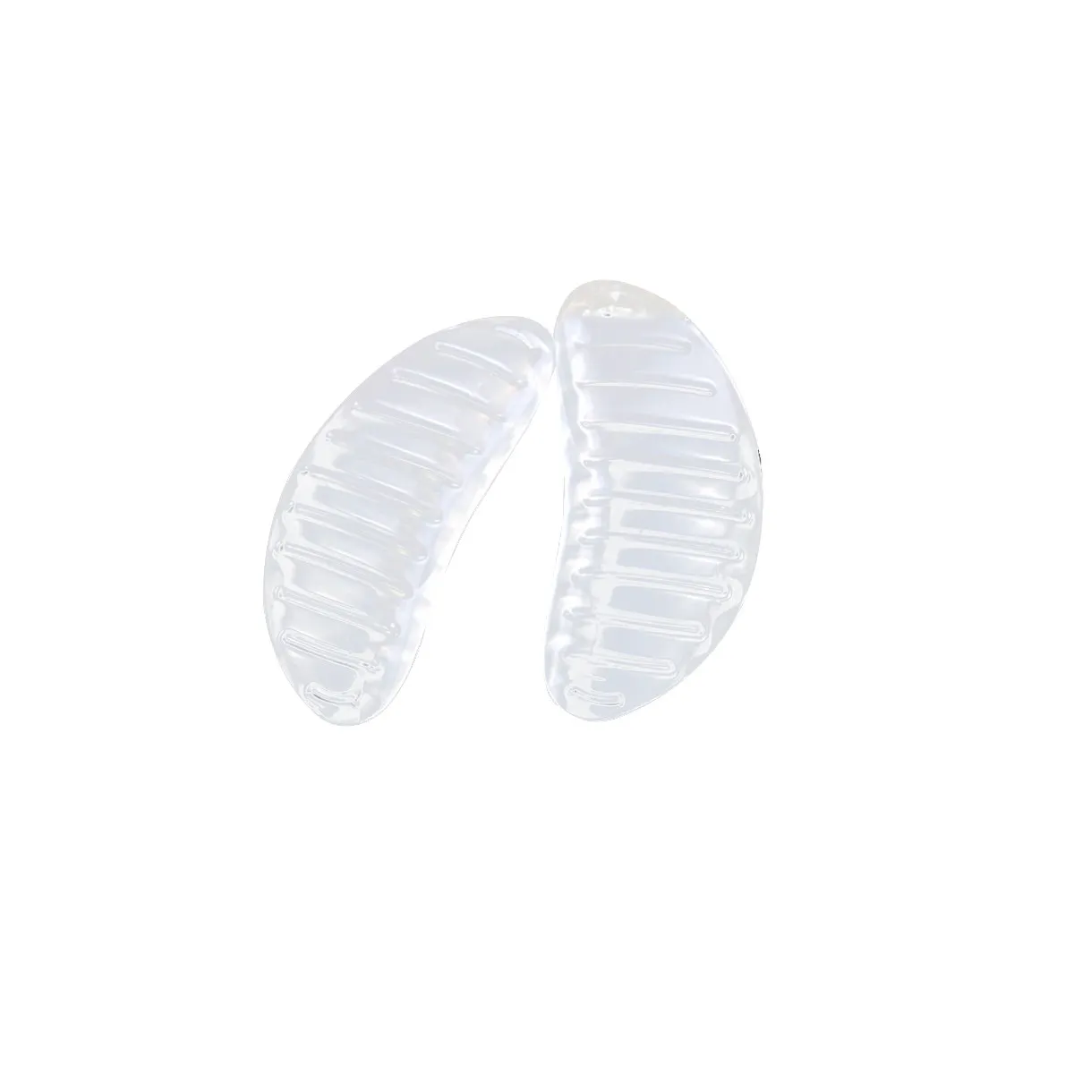 Pairs Adhesive Gel Insoles Arch Support Pads Transparent Non-Skid Massage Stripe Flat Feet Correction Cushioning Plantar