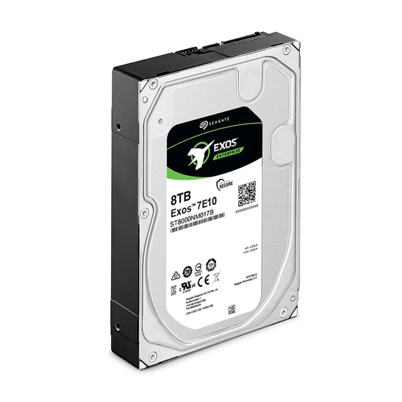 ST8000NM017B Seagate Exos 7E10 8 تيرابايت 7.2K SATA 6 جيجابايت/ثانية 256 ميجابايت 8.9 سم محرك الأقراص الصلبة الداخلي