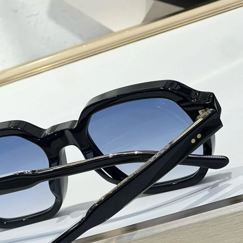 نظارات John GIORGIO Designer Acetate للرجال والنساء UV400 نظارات كلاسيكية مصنوعة يدويًا مع حافظة