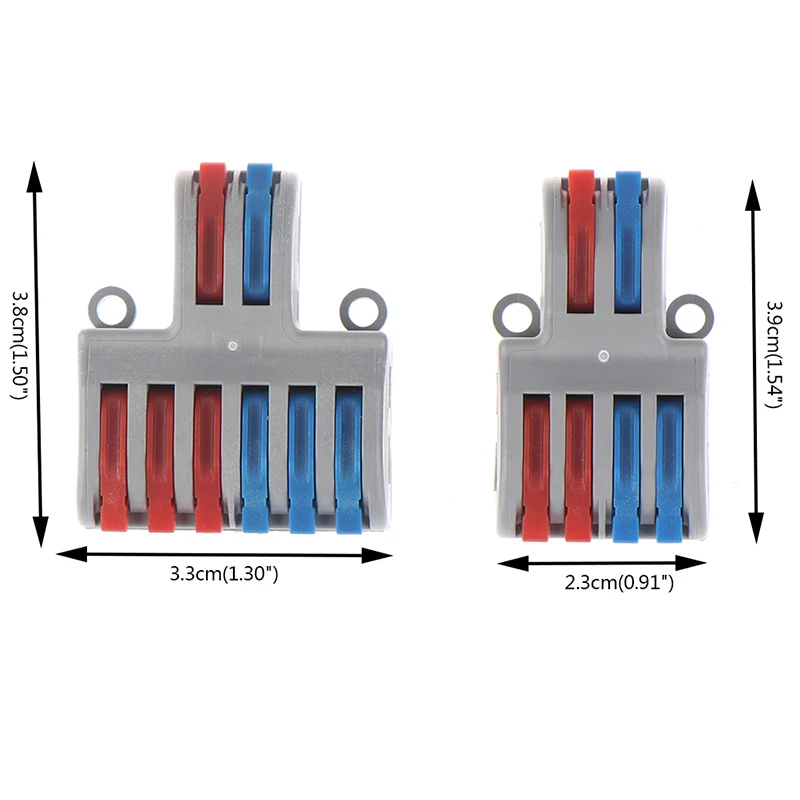 Bloque de terminales de palanca de resorte de PC ignífugo, Conector de Cable eléctrico, PCT-222, SPL, kq, 32A, SPL-62