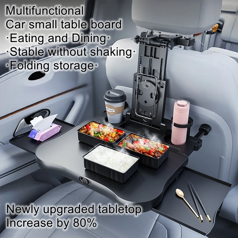 Foldable storage car small table board creative multifunctional backrest car cup holder car table board