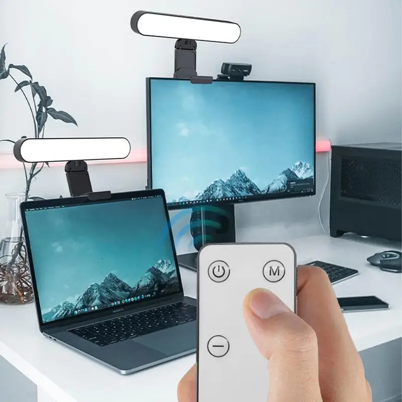 ضوء مؤتمرات الفيديو 40 مصباح LED لعقد مؤتمرات الفيديو وإضاءة مكالمات الفيديو وسطوع قابل للتعديل وبث مباشر ضوء الهاتف