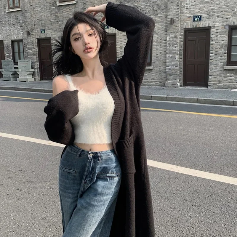Cross-border Hot-selling Foreign Trade Bra-integrated Fleece-lined Fake Wool Thermal Tank Top for Women - Stylish Padded Thicken