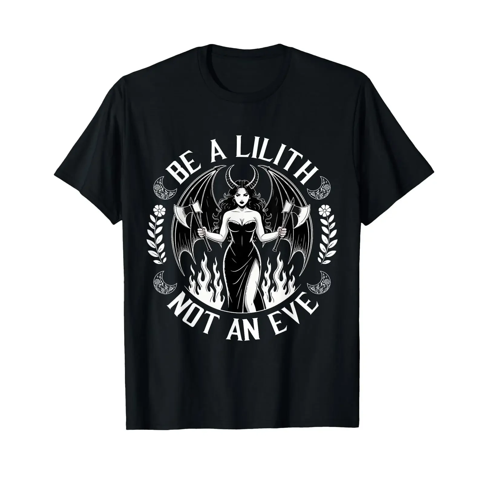 Be a Lilith No Evening Halloween Day by Dead Satanic Gothic T Shirt vintage Washed Stylish Slightly streetwear Unisex fashion